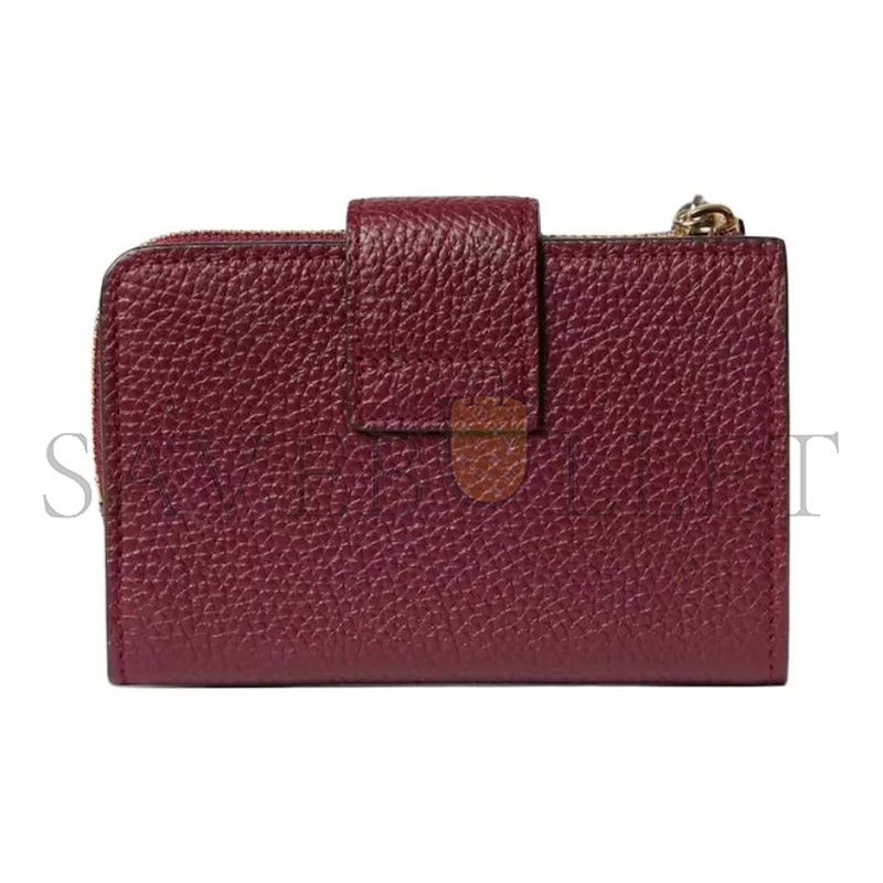 GUCCI MEDIUM DOUBLE G WALLET WITH BAMBOO 739498 (13*8.5*2cm) GUCCI MEDIUM DOUBLE G WALLET WITH BAMBOO 739498 (13*8.5*2cm)